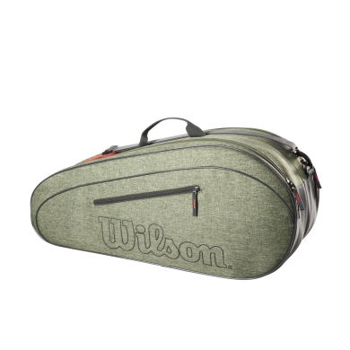 Wilson Tennis-Racketbag Team (Schlägertasche, 2 Hauptfächer) 2023 dunkelgrün 6er